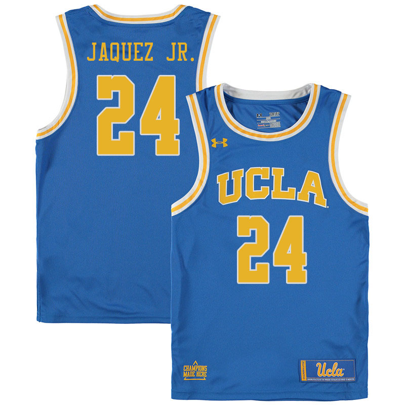 Men #24 Jaime Jaquez Jr. UCLA Burins College Basketball Jerseys Sale-Blue